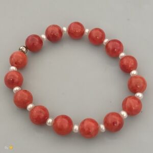 Elegant Red Beaded Bracelet